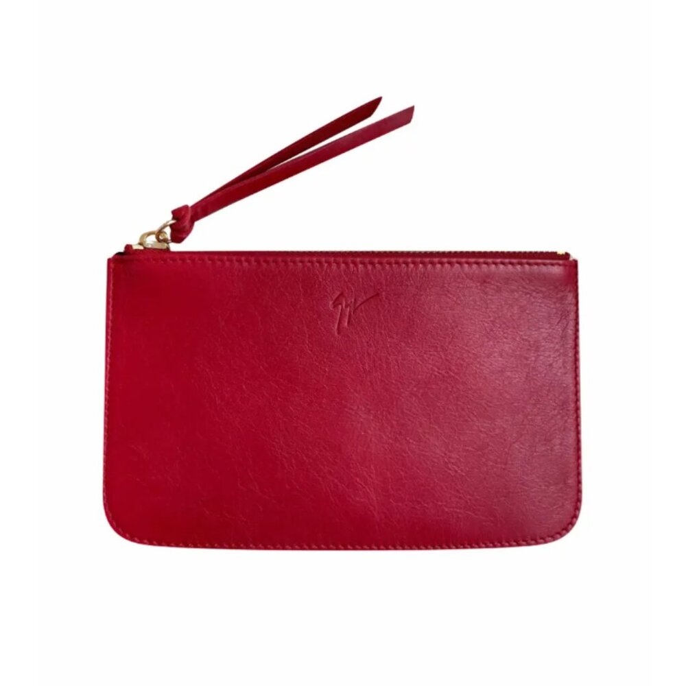 Giuseppe Zanotti Leather Wristlet in Red